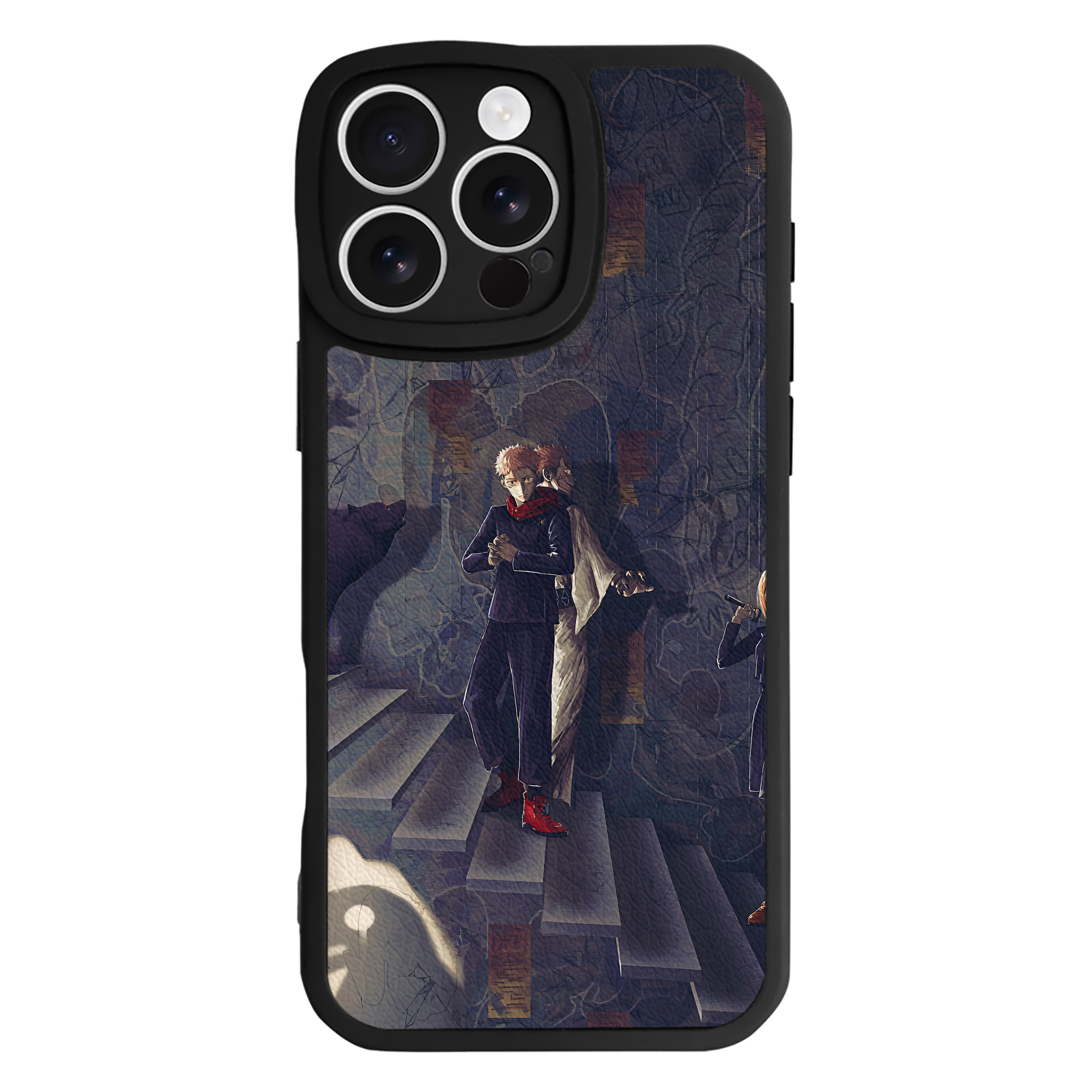 （画像用） 呪術廻戦 Jujutsu Kaisen 【iPhone 16シリーズ対応】シリコンスマホケース（レザー調） 材質：シリコン
